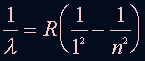 Lyman wavelength energy level relationship